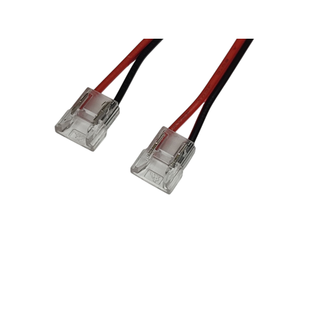 LED R4 - rýchlospojka/rýchlospojka pre LED pásy 8 mm na dvojlinke 10 cm