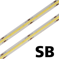 LED COB 8W/SB/12V - LED pás COB Xlight, studená biela, 8W, 12V, 800 lm - návin 5m
