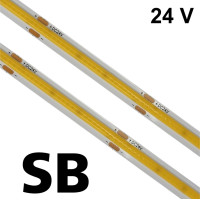 LED COB 10W/SB/24V - LED pás COB  Xlight, studená biela, 10W, 24V, 1000 lm - návin 2,5m