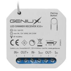 Prijímač X33+ Max 108W - 216W, Zap/Vyp, Stmievanie LED pásikov Prijímač X33+ Max 108W - 216W, Zap/Vyp, Stmievanie LED pásikov