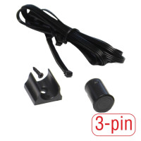 LED CS-DOT Xlight - centrálny senzor dotykový, čierny, 3-pin, 12V - 24V