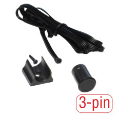 LED CS-MAV Xlight - centrálny senzor na mávnutie, čierny, 3-pin, 12V - 24V