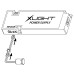 LED CS-PRED Xlight - predlžovací kábel 2 m pre centrálne senzory, čierny, 3-pin, 12V - 24V