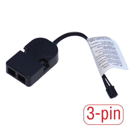 LED CS-R4A Xlight - rozbočovač pre 4 PIR/dverové centrálne senzory, čierny, 3-pin, 12V - 24V