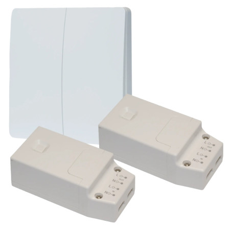 Set GENIUX FENIX-2 + X21+X21, MAX 100W, Zap/Vyp, Časovač, WIFI, Stmievanie LED žiaroviek Set GENIUX FENIX-2 + X21+X21, MAX 100W, Zap/Vyp, Časovač, WIFI, Stmievanie LED žiaroviek