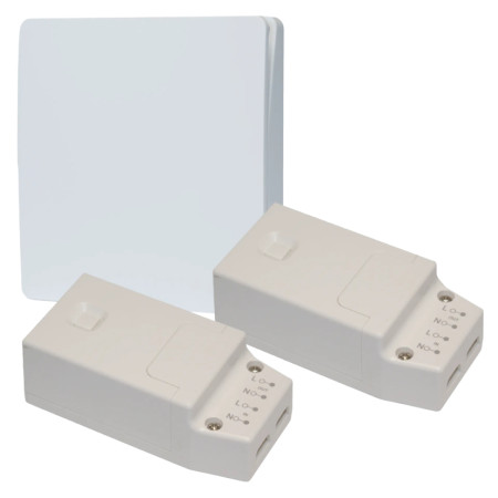 Set GENIUX FENIX-TWIN-1 + X21+X21, MAX 100W, Zap/Vyp, Časovač, WIFI, Stmievanie LED žiaroviek