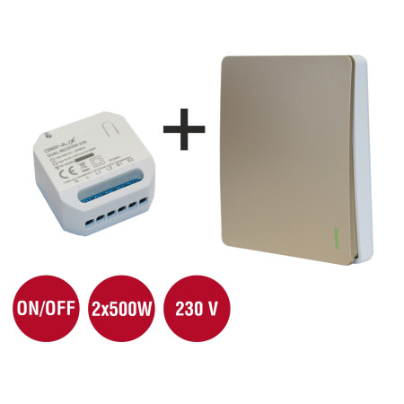 Set GENIUX Fenix 1 + prijímač X30, Dvojkanálový