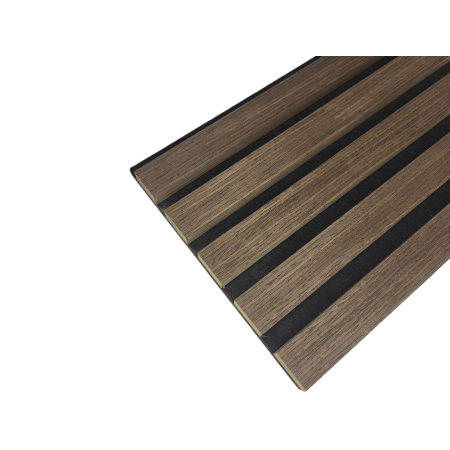 AP - akustický lamelový panel 2900x600 mm - dyha orech tmavý AP - akustický lamelový panel 2900x600 mm - dyha orech tmavý