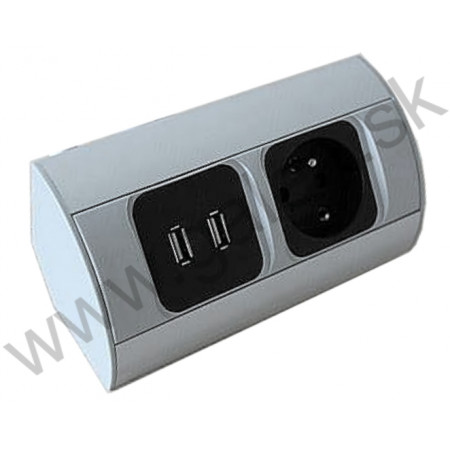 ZAS ZU - zásuvka + 2 x USB nabíjačka