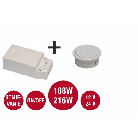 Set GENIUX Furneo 1 biela + prijímač X24