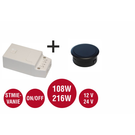 Set GENIUX Furneo 1 čierna + prijímač X24