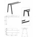 AKITA ANEXA stolová podnož AKITA ANEXA stolová podnož