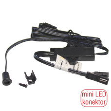 LED SV-UNI Xlight - senzorový vypínač dverový a na mávnutie, čierny, mini LED konektory, 12V - 24V